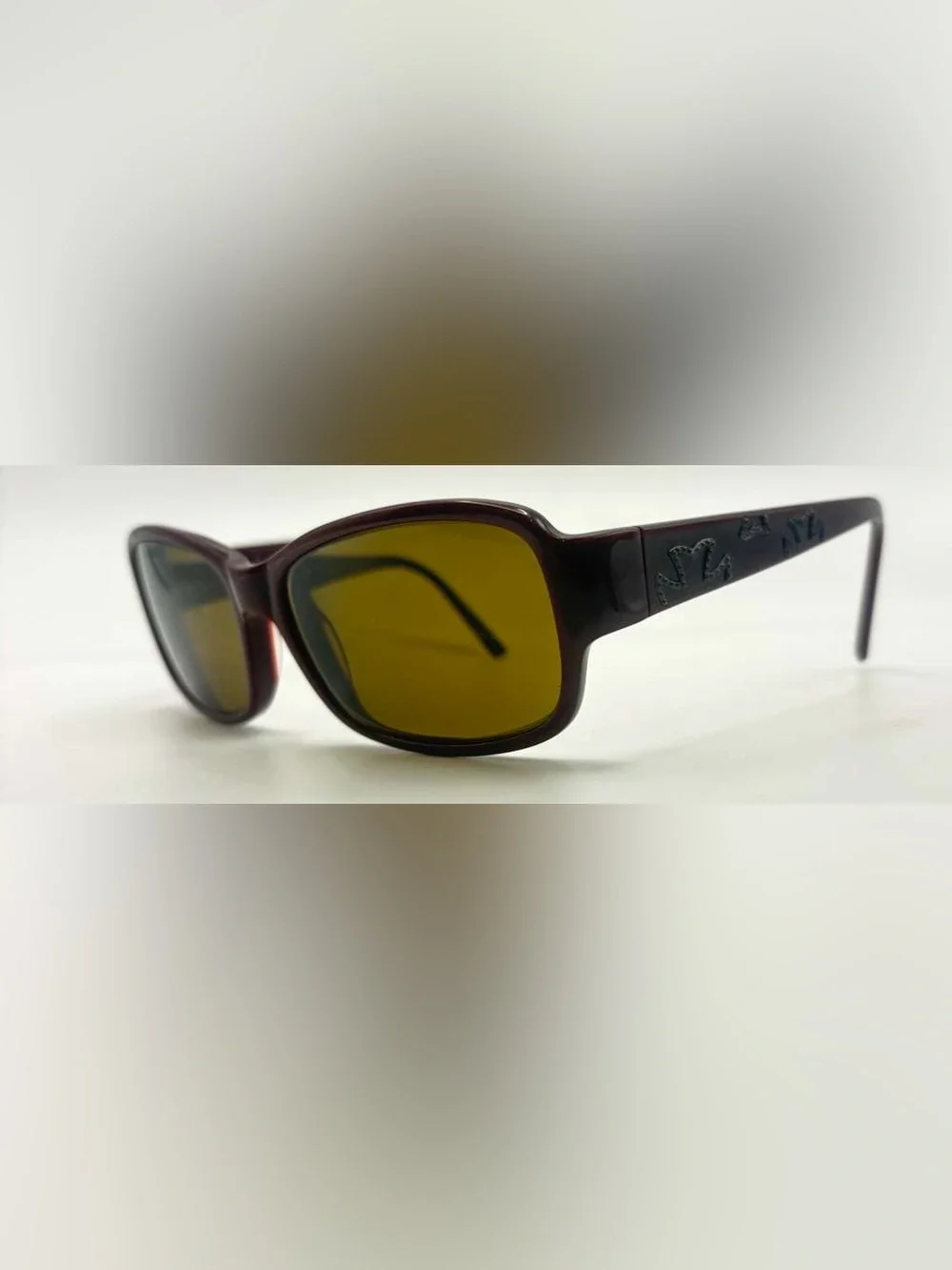 Nicole Miller Thompson Burgundy Oval Sunglasses Frames Only